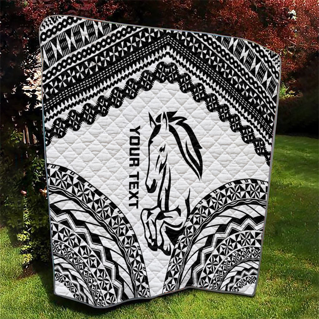 Nadroga Fiji 2026 Rugby Custom Quilt Stallion Fijian Tapa Pattern LT14 - Polynesian Pride