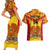 Custom Papua New Guinea Rugby Couples Matching Short Sleeve Bodycon Dress and Hawaiian Shirt 2023 Go Kumuls Pacific Dynamic Style LT14 - Polynesian Pride