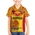 Custom Papua New Guinea Rugby Family Matching Off Shoulder Long Sleeve Dress and Hawaiian Shirt 2023 Go Kumuls Pacific Dynamic Style LT14 Son's Shirt Yellow - Polynesian Pride