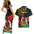 Personalised Vanuatu Unity Day Couples Matching Short Sleeve Bodycon Dress and Hawaiian Shirt 29 November Coat Of Arms With Flag Style LT14 - Polynesian Pride