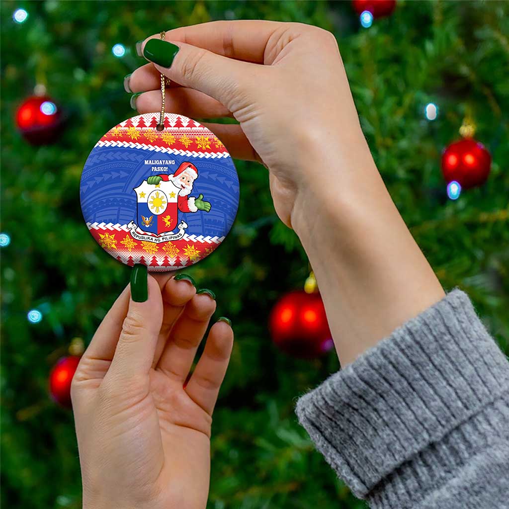 Personalized The Philippines Christmas Ceramic Ornament Pilipinas Parol - Maligayang Pasko! LT14 - Polynesian Pride