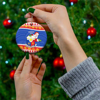 Personalized The Philippines Christmas Ceramic Ornament Pilipinas Parol - Maligayang Pasko! LT14 - Polynesian Pride