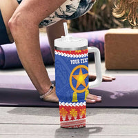 Personalized The Philippines Christmas Tumbler With Handle Pilipinas Parol - Maligayang Pasko! LT14 - Polynesian Pride