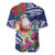 Guam Christmas Baseball Jersey Poinsettia With Bougainvillea - Felis Pasgua!