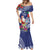 Guam Christmas Mermaid Dress Poinsettia With Bougainvillea - Felis Pasgua!