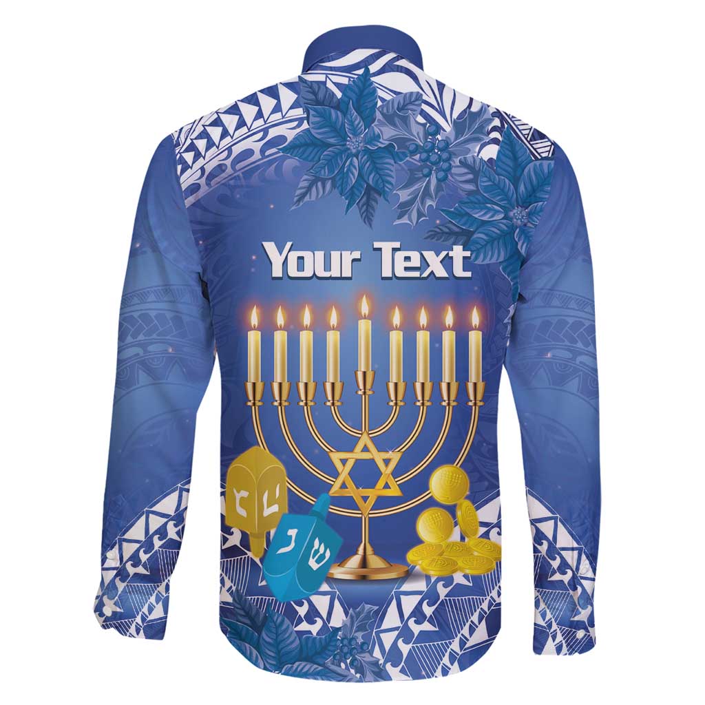 Personalised Hanukkah Jewish Festival Family Matching Mermaid Dress and Hawaiian Shirt It's Lit - Polynesian Pattern LT14 - Polynesian Pride