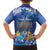 Personalised Hanukkah Jewish Festival Family Matching Off The Shoulder Long Sleeve Dress and Hawaiian Shirt It's Lit - Polynesian Pattern