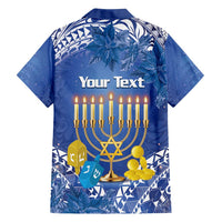 Personalised Hanukkah Jewish Festival Family Matching Puletasi and Hawaiian Shirt It's Lit - Polynesian Pattern LT14 - Polynesian Pride