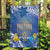 Hanukkah Jewish Festival Garden Flag It's Lit - Polynesian Pattern