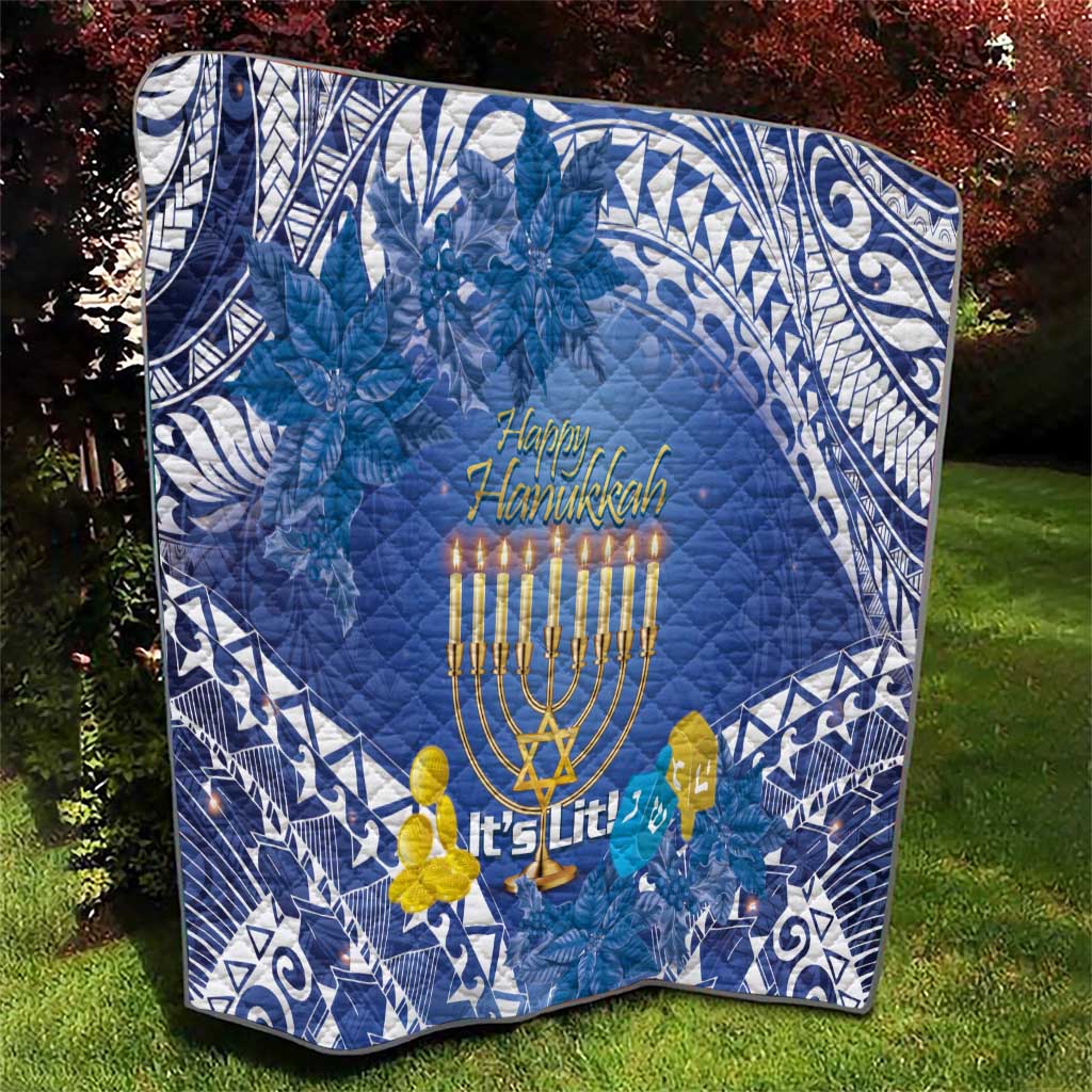 Hanukkah Jewish Festival Quilt It's Lit - Polynesian Pattern LT14 - Polynesian Pride