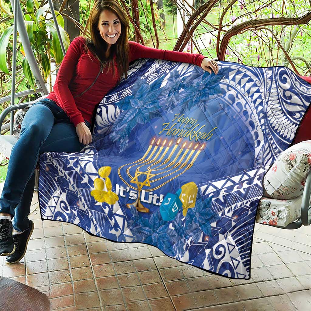 Hanukkah Jewish Festival Quilt It's Lit - Polynesian Pattern LT14 - Polynesian Pride