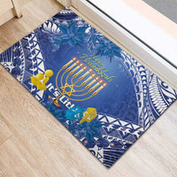 Hanukkah Jewish Festival Rubber Doormat It's Lit - Polynesian Pattern LT14 - Polynesian Pride