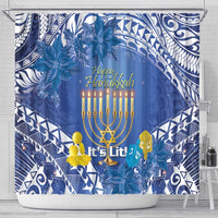 Hanukkah Jewish Festival Shower Curtain It's Lit - Polynesian Pattern LT14 - Polynesian Pride