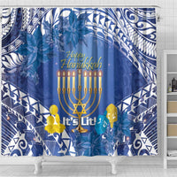 Hanukkah Jewish Festival Shower Curtain It's Lit - Polynesian Pattern LT14 - Polynesian Pride