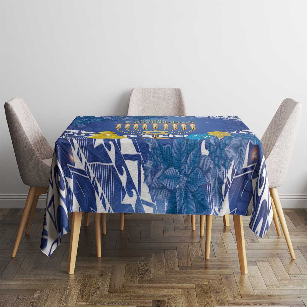 Hanukkah Jewish Festival Tablecloth It's Lit - Polynesian Pattern LT14 - Polynesian Pride