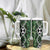 Green Aotearoa Tumbler With Handle Taniko Motifs With Paua Shell Kowhaiwhai