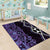 Purple Aotearoa Area Rug Taniko Motifs With Paua Shell Kowhaiwhai