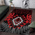 Aotearoa Kiwi Taniko Area Rug Silver Fern With Maori Koru Pattern