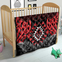 Aotearoa Kiwi Taniko Quilt Silver Fern With Maori Koru Pattern LT14 - Polynesian Pride