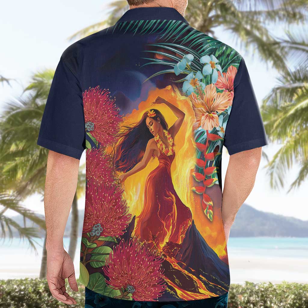 Hawaii Kilauea Big Islands Hawaiian Shirt Pele Goddess With Tropical Flowers