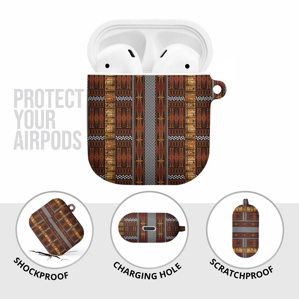 Malo e Lelei Tonga AirPods Case Tongan Ngatu Tapa Cloth - Polynesian Pride