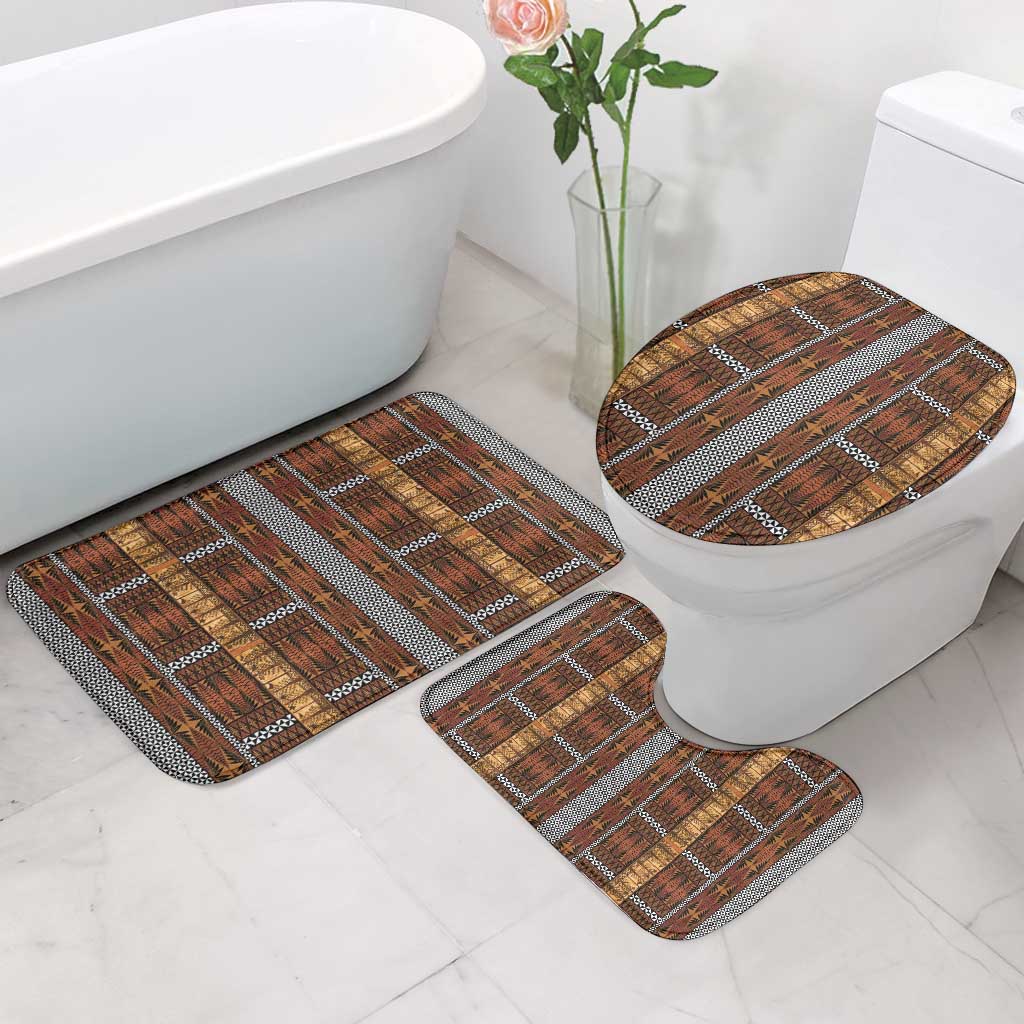 Malo e Lelei Tonga Bathroom Set Tongan Ngatu Tapa Cloth - Polynesian Pride