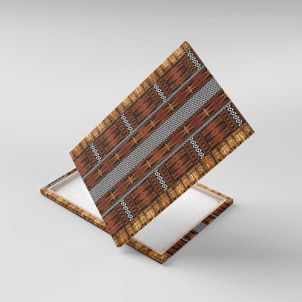 Malo e Lelei Tonga Canvas Wall Art Tongan Ngatu Tapa Cloth - Polynesian Pride