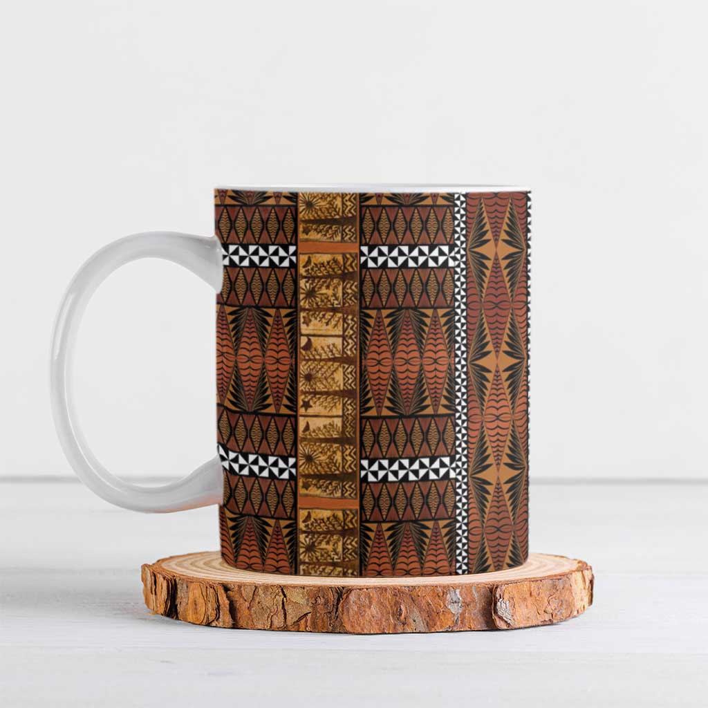 Malo e Lelei Tonga Ceramic Mug Tongan Ngatu Tapa Cloth - Polynesian Pride