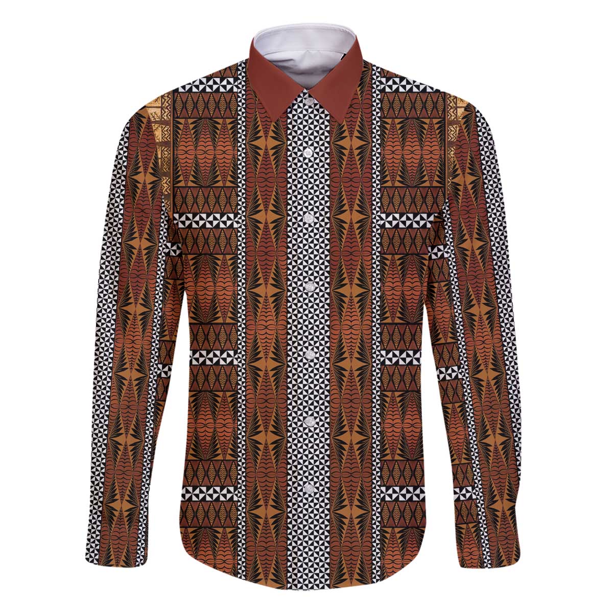 Malo e Lelei Tonga Family Matching Off The Shoulder Long Sleeve Dress and Hawaiian Shirt Tongan Ngatu Tapa Cloth - Polynesian Pride