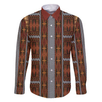 Malo e Lelei Tonga Family Matching Off The Shoulder Long Sleeve Dress and Hawaiian Shirt Tongan Ngatu Tapa Cloth - Polynesian Pride