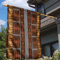 Malo e Lelei Tonga Garden Flag Tongan Ngatu Tapa Cloth - Polynesian Pride