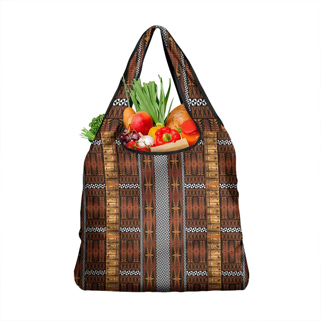 Malo e Lelei Tonga Grocery Bag Tongan Ngatu Tapa Cloth - Polynesian Pride