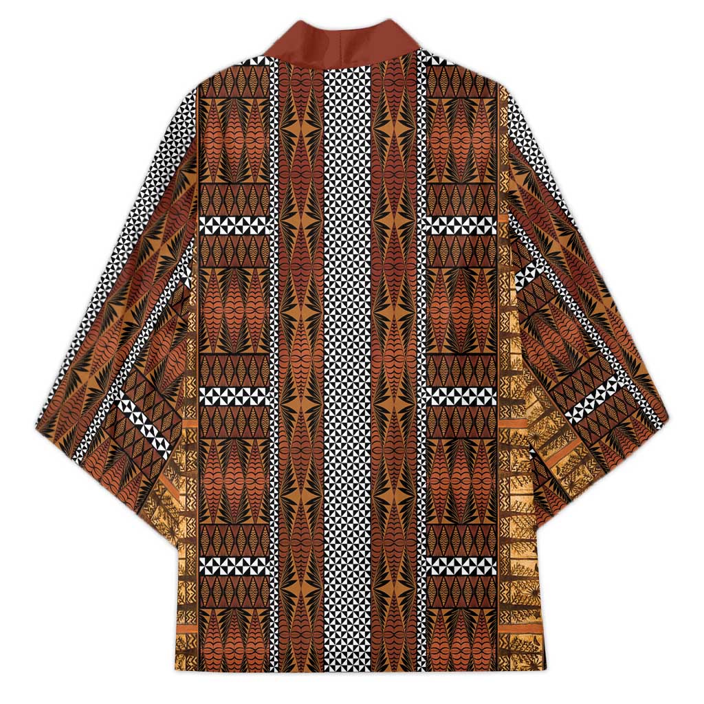 Malo e Lelei Tonga Kimono Tongan Ngatu Tapa Cloth - Polynesian Pride