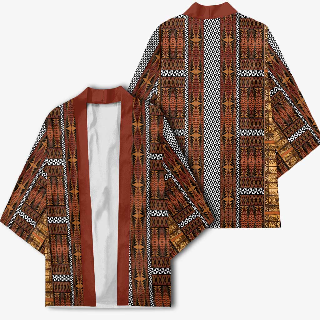 Malo e Lelei Tonga Kimono Tongan Ngatu Tapa Cloth - Polynesian Pride