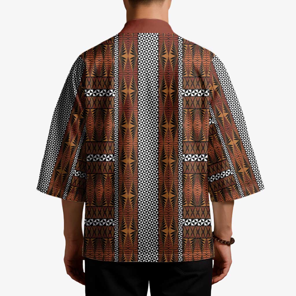 Malo e Lelei Tonga Kimono Tongan Ngatu Tapa Cloth - Polynesian Pride