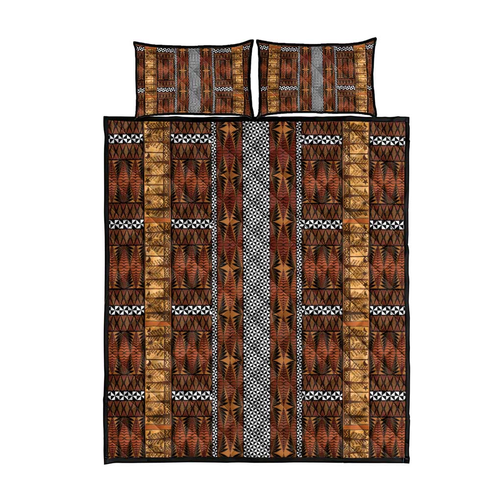 Malo e Lelei Tonga Quilt Bed Set Tongan Ngatu Tapa Cloth - Polynesian Pride