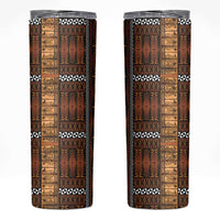 Malo e Lelei Tonga Skinny Tumbler Tongan Ngatu Tapa Cloth - Polynesian Pride