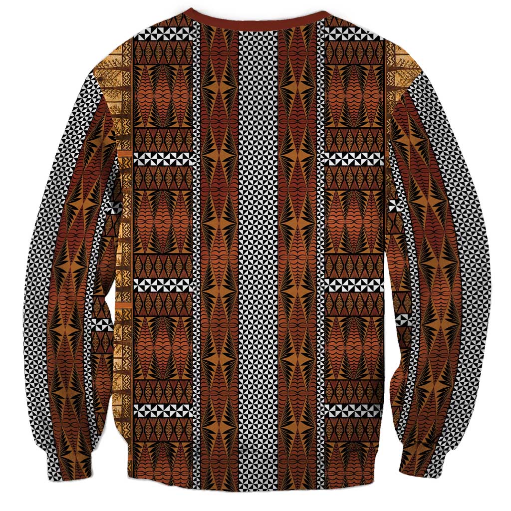 Malo e Lelei Tonga Sweatshirt Tongan Ngatu Tapa Cloth - Polynesian Pride