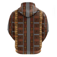 Malo e Lelei Tonga Zip Hoodie Tongan Ngatu Tapa Cloth - Polynesian Pride