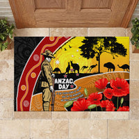 New Zealand And Australia ANZAC Day Rubber Doormat Aboriginal Maori Starring Night Style