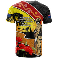 New Zealand And Australia ANZAC Day T Shirt Aboriginal Maori Starring Night Style LT14 - Polynesian Pride