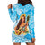 Aloha Hawaii Women's Day Hoodie Dress Hula Girl With Ukulele Tropical Style LT14 - Polynesian Pride