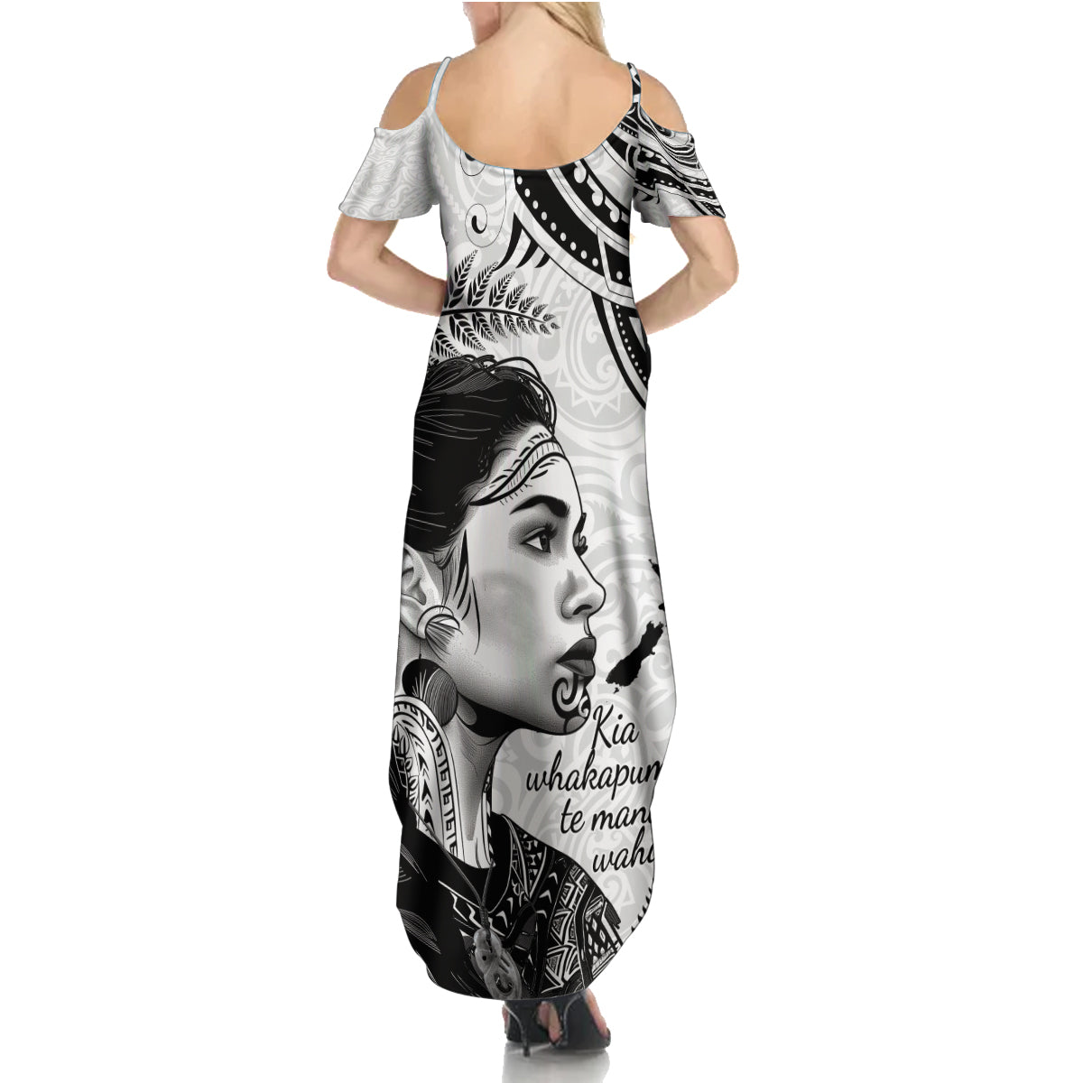 New Zealand Women's Day Summer Maxi Dress Aotearoa Kia Whakapumau Te Mana Wahine LT14 - Polynesian Pride