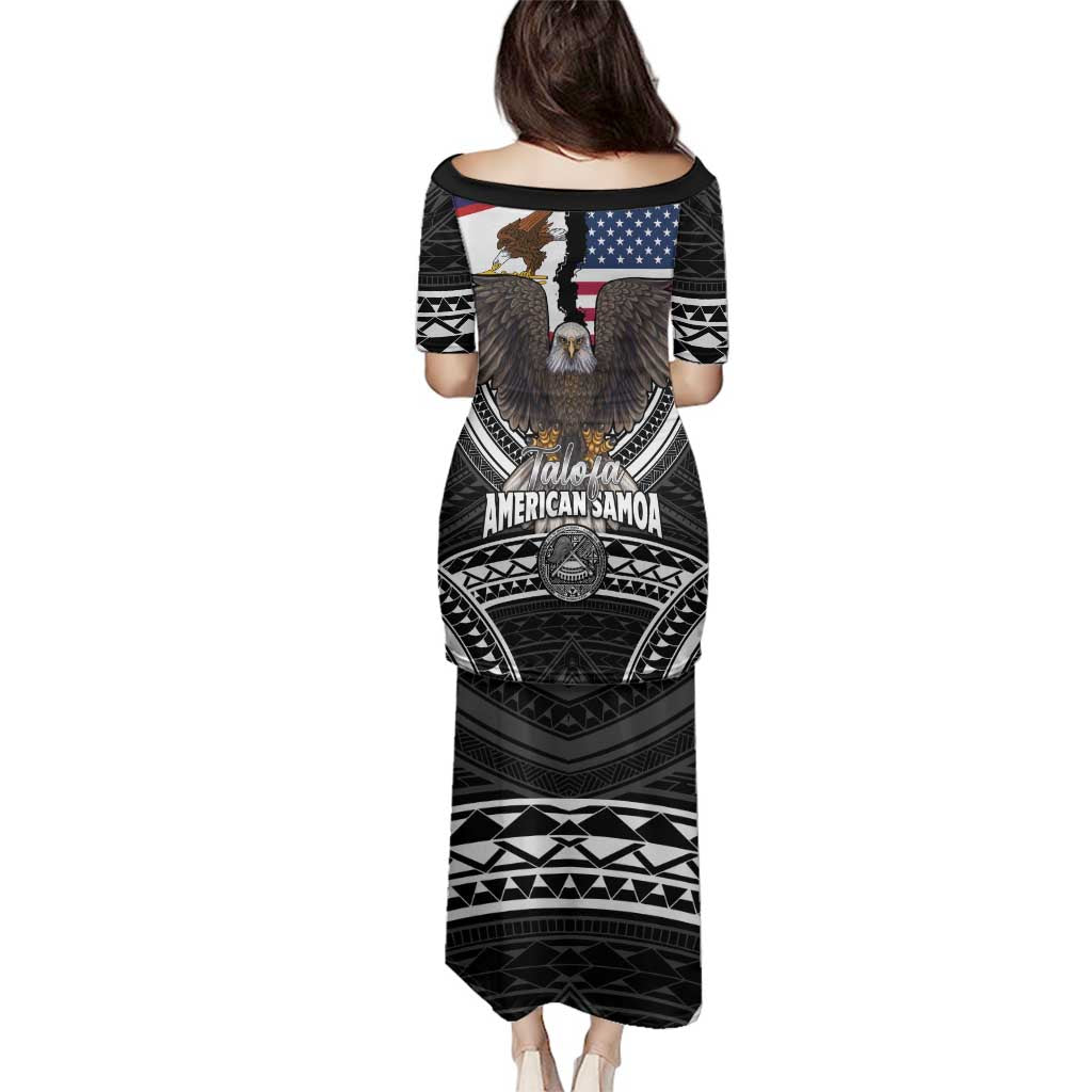 Talofa American Samoa Flag Day Family Matching Puletasi and Hawaiian Shirt Bald Eagle Polynesian Tattoo