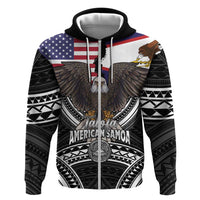 Talofa American Samoa Flag Day Hoodie Bald Eagle Polynesian Tattoo