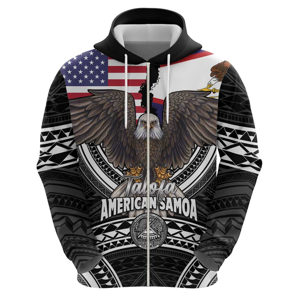 Talofa American Samoa Flag Day Hoodie Bald Eagle Polynesian Tattoo