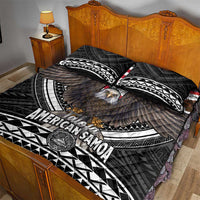 Talofa American Samoa Flag Day Quilt Bed Set Bald Eagle Polynesian Tattoo