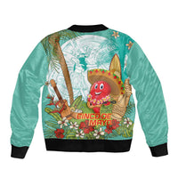 Hawaii Cinco de Mayo Bomber Jacket Chili Pepper Hula Girl Tropical Vibes LT14 - Polynesian Pride