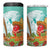 Hawaii Cinco de Mayo 4 in 1 Can Cooler Tumbler Chili Pepper Hula Girl Tropical Vibes