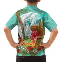 Hawaii Cinco de Mayo Kid Hawaiian Shirt Chili Pepper Hula Girl Tropical Vibes LT14 - Polynesian Pride